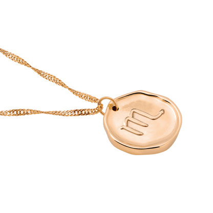 Zodiac Necklace – Scorpio Rose Gold
