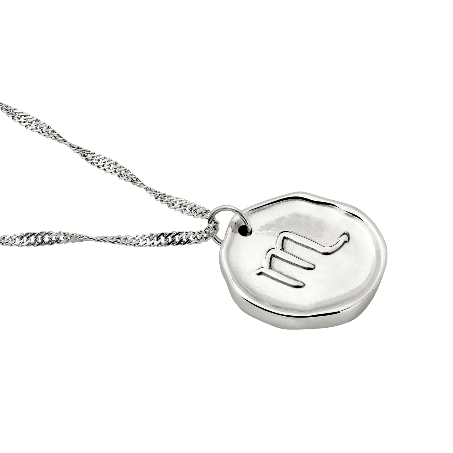 Zodiac Necklace – Scorpio Silver