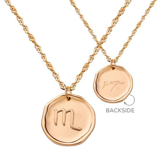 Zodiac Necklace – Scorpio Rose Gold