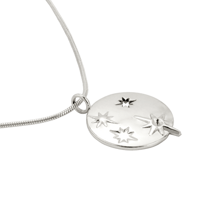 Shiny Stars Necklace Silver