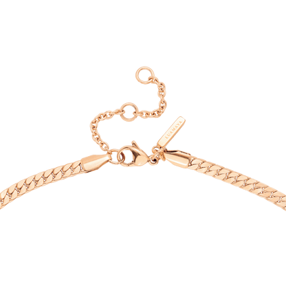 Snaked Necklace Rose Gold
