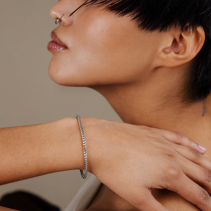 Spiga Chain Bracelet Silver