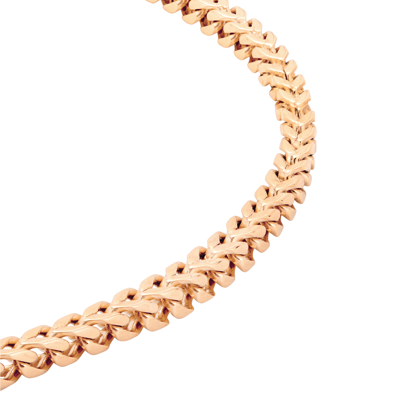 Spiga Chain Necklace Rose Gold