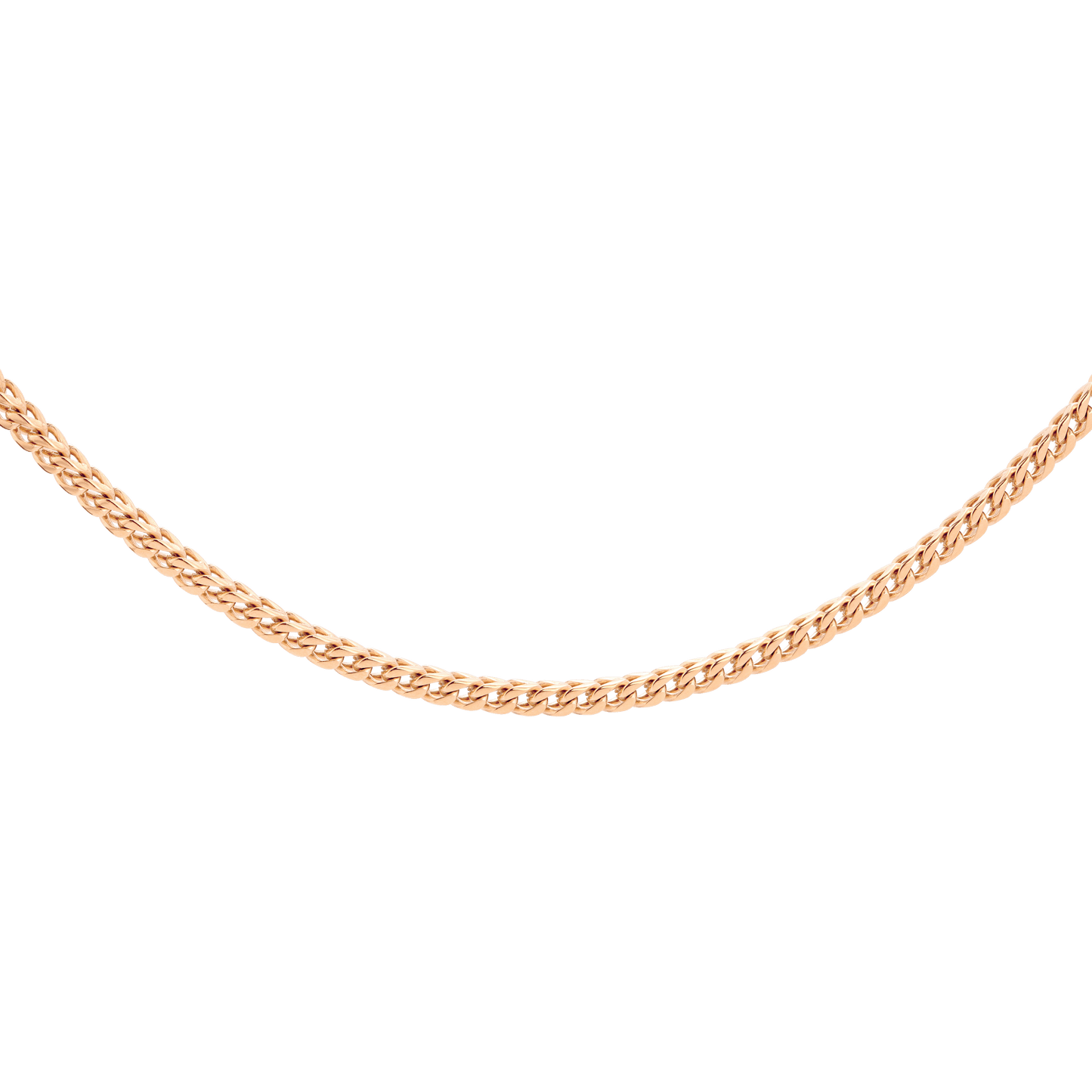 Spiga Chain Necklace Rose Gold