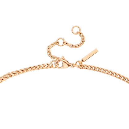 Spiga Chain Necklace Rose Gold