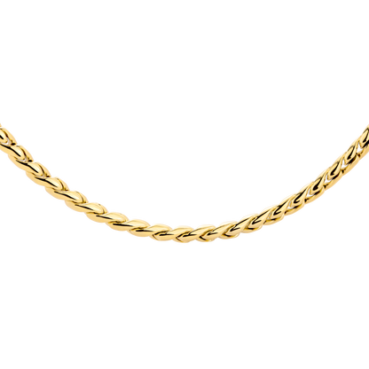 Spiral Links Necklace Gold