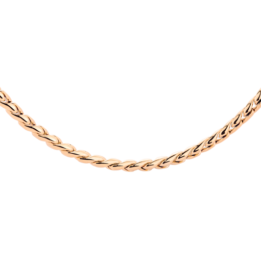 Spiral Links Necklace Rose Gold