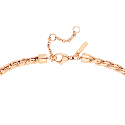 Spiral Links Necklace Rose Gold