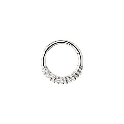 Striped Piercing Silver