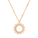 Sunny Beads Necklace Rose Gold