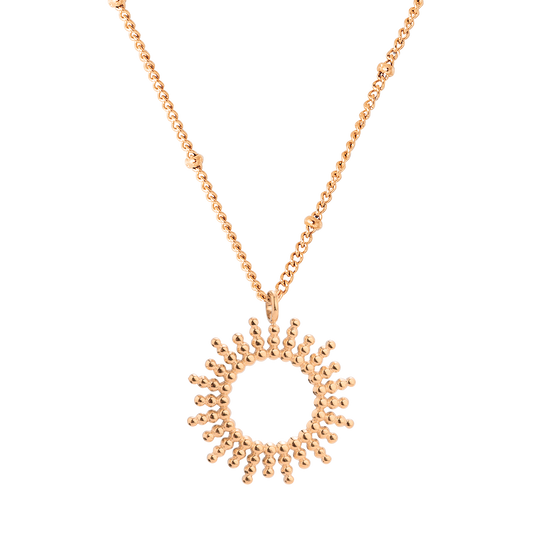 Sunny Beads Necklace Rose Gold