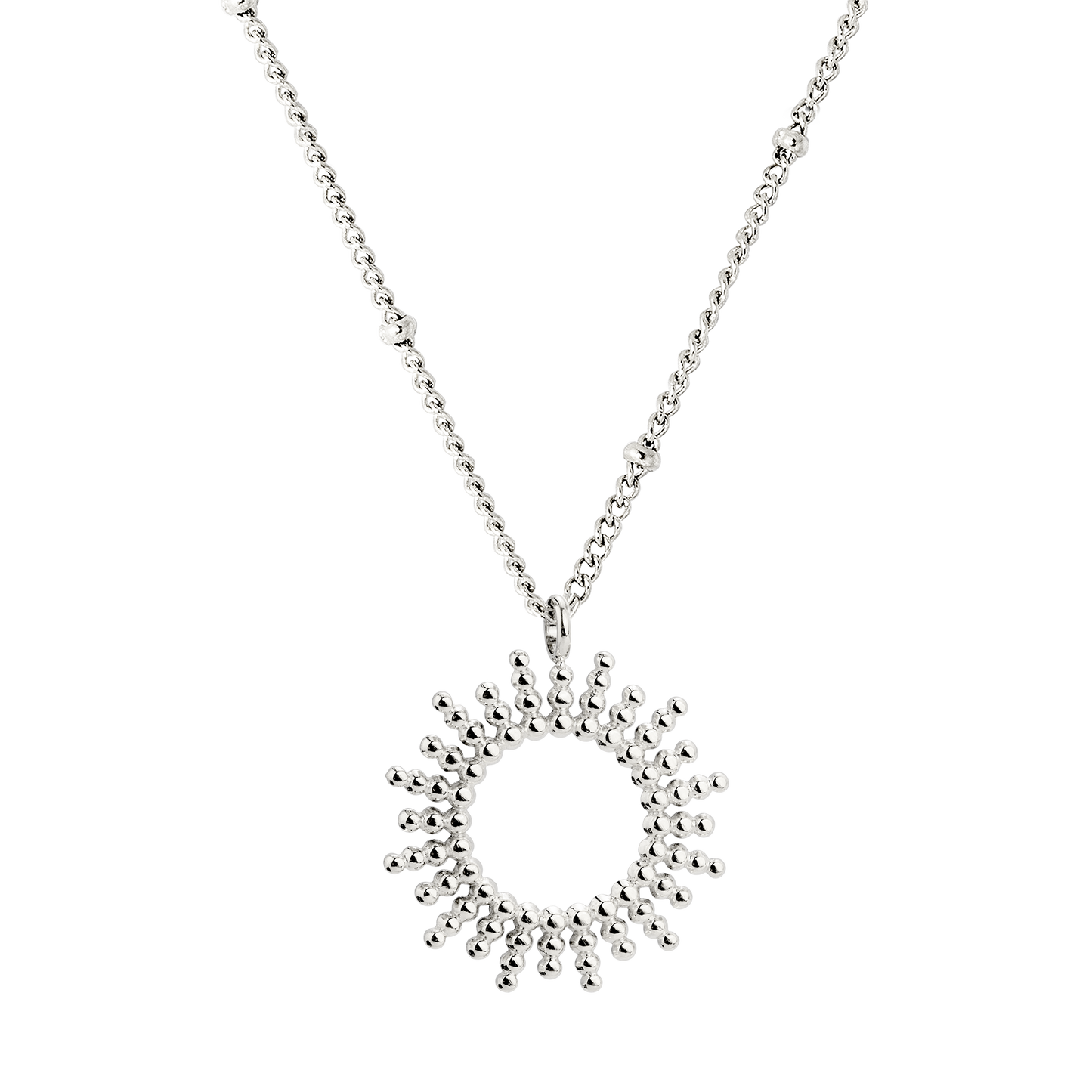 Sunny Beads Necklace Silver