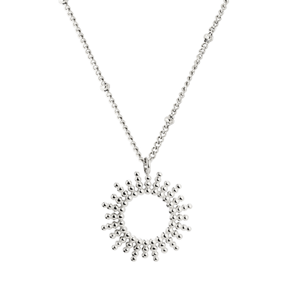 Sunny Beads Necklace Silver