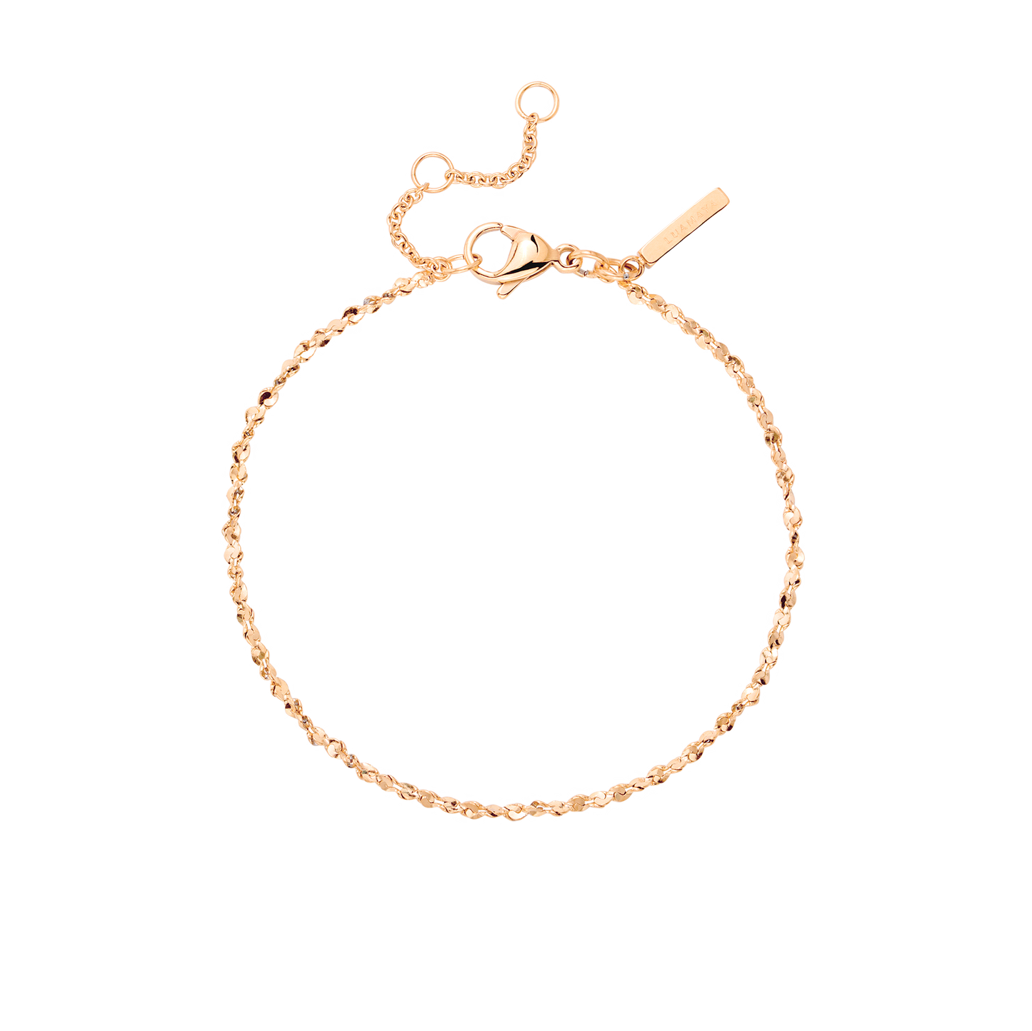 Tinsel Chain Bracelet Rose Gold