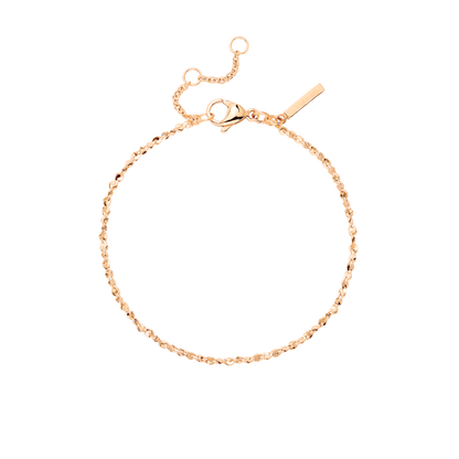Tinsel Chain Bracelet Rose Gold