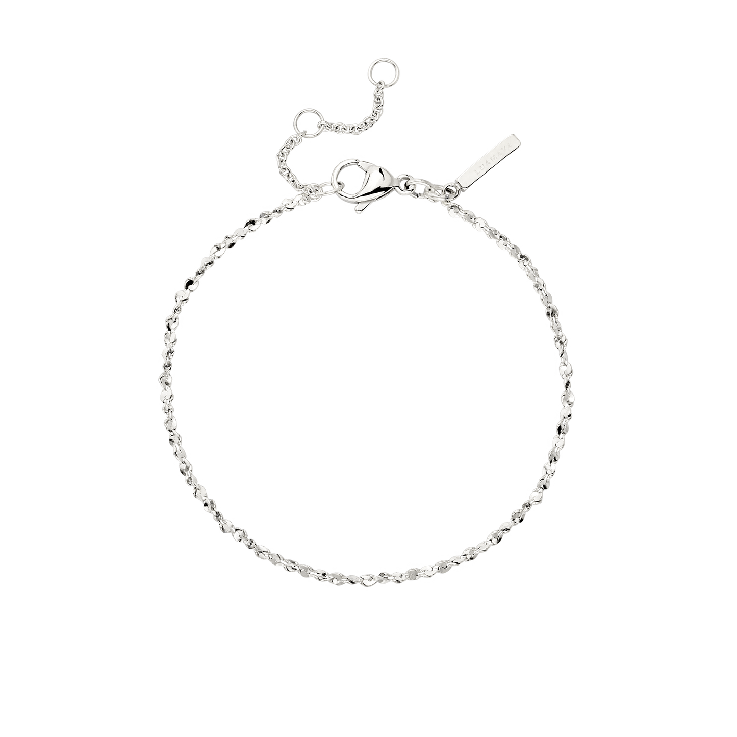 Tinsel Chain Bracelet Silver