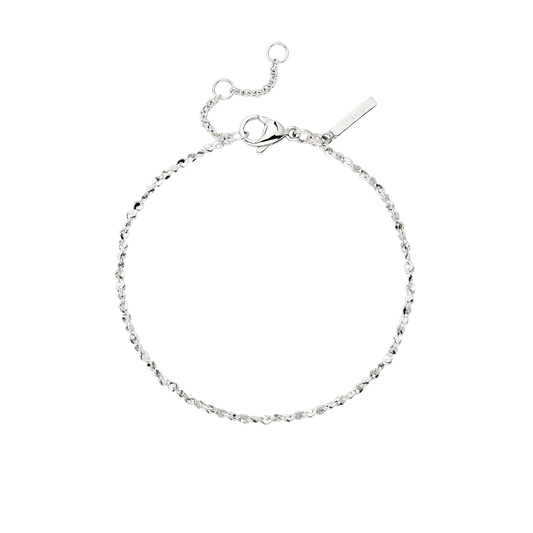 Tinsel Chain Bracelet Silver