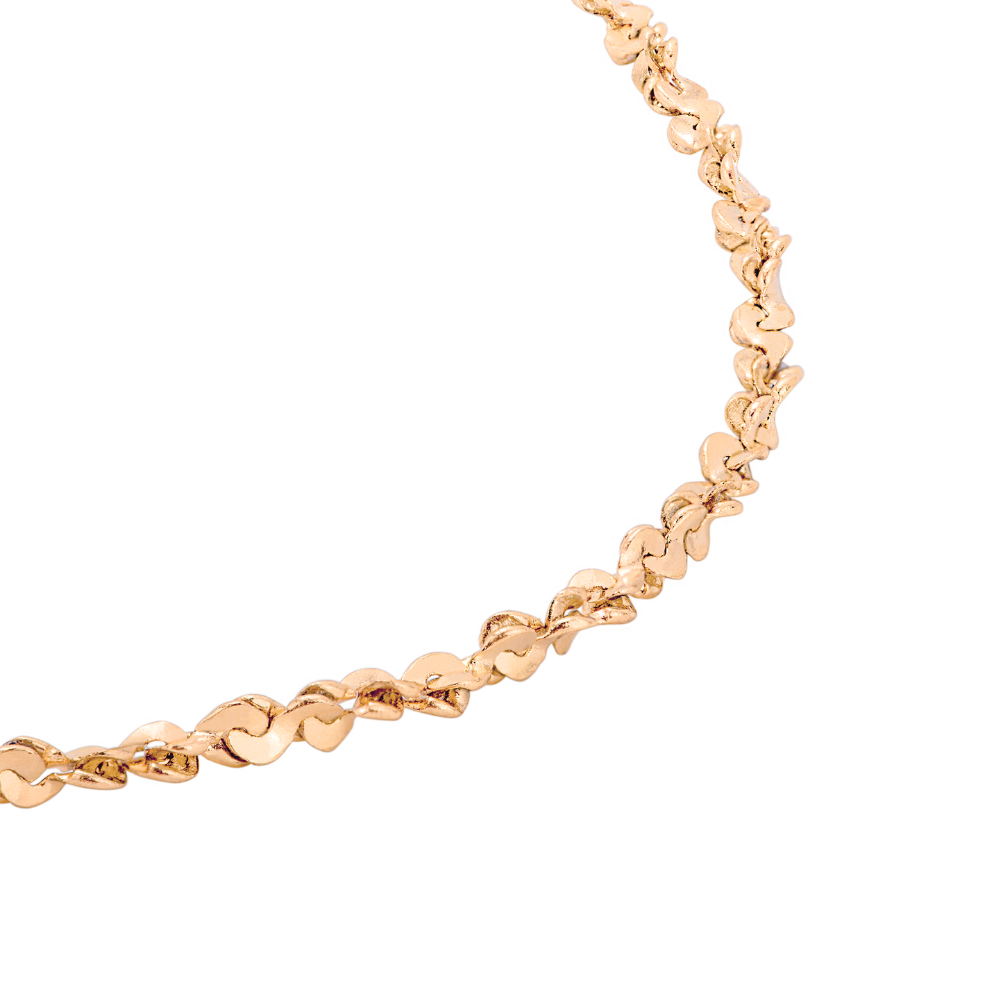 Tinsel Chain Bracelet Rose Gold