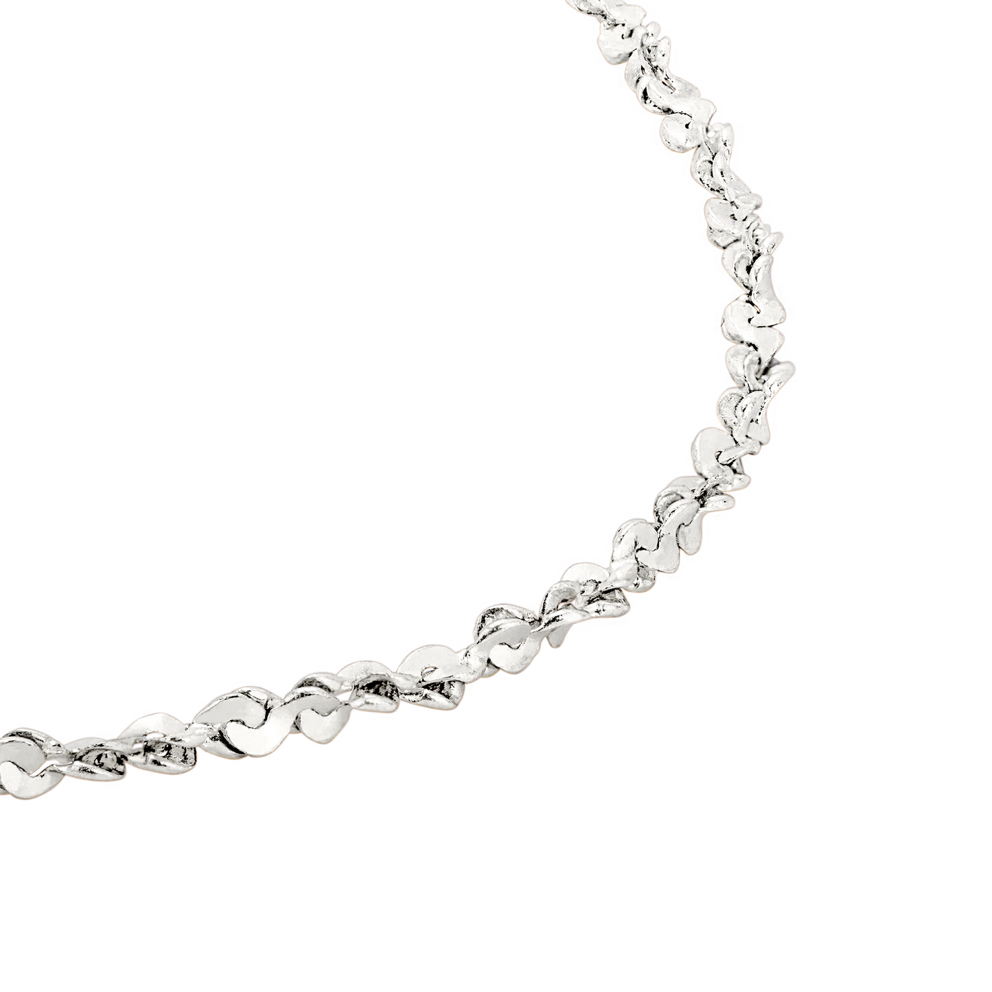Tinsel Chain Bracelet Silver