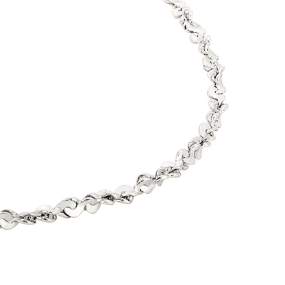 Tinsel Chain Necklace Silver