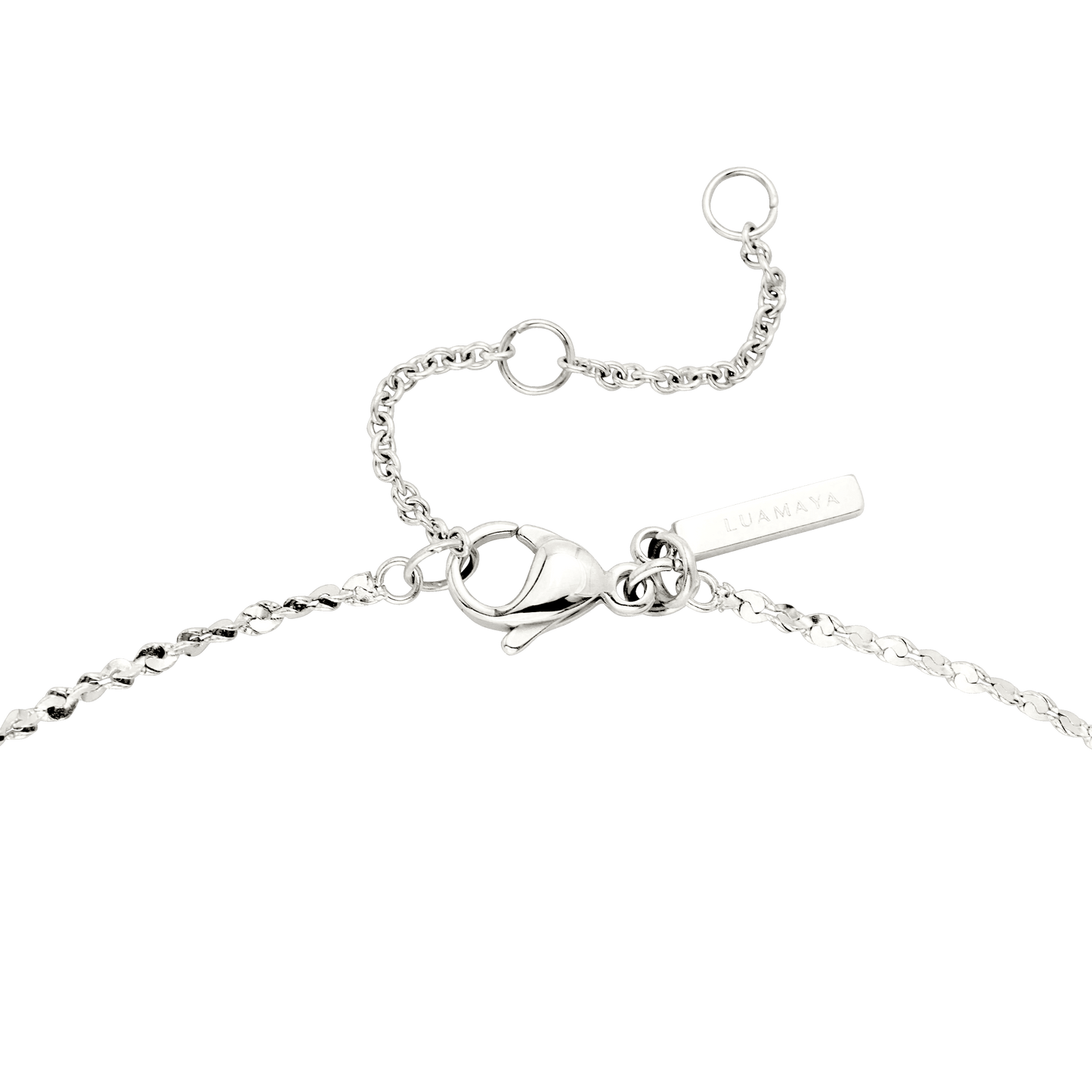 Tinsel Chain Necklace Silver