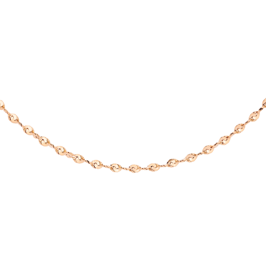 Tinsel Chain Necklace Rose Gold