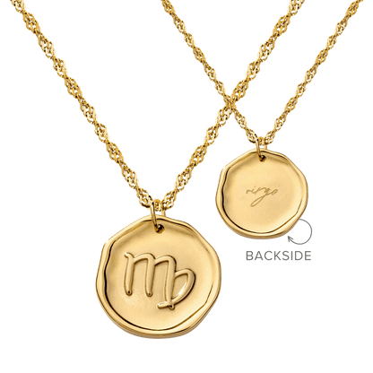 Zodiac Necklace – Virgo Gold