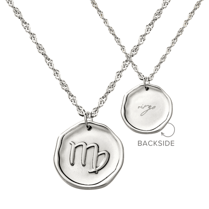 Zodiac Necklace – Virgo Silver