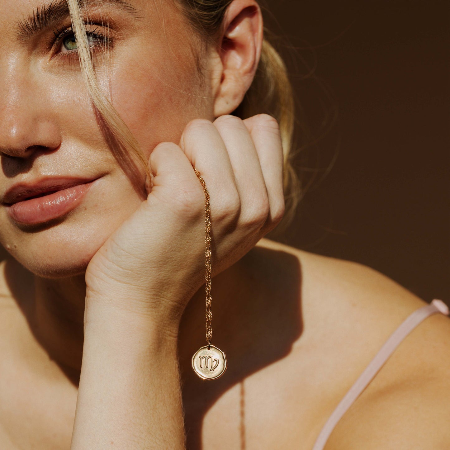 Zodiac Necklace – Virgo Rose Gold