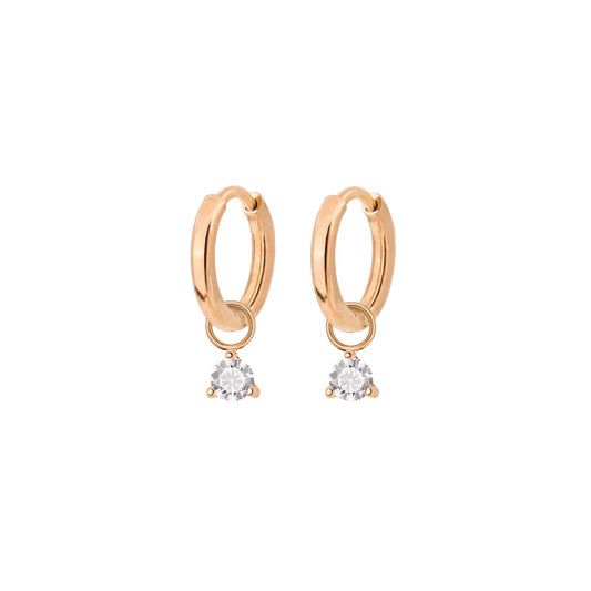 Blanco Lumbre Hoop Set Baby Rose Gold
