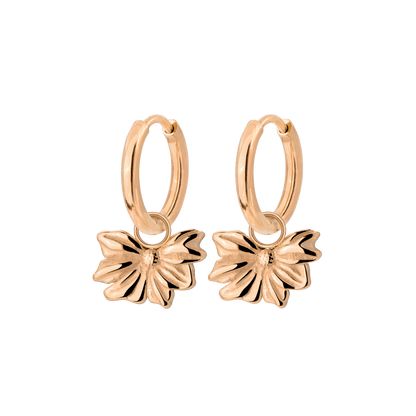 Eternal Bloom Hoop Set Small Rose Gold