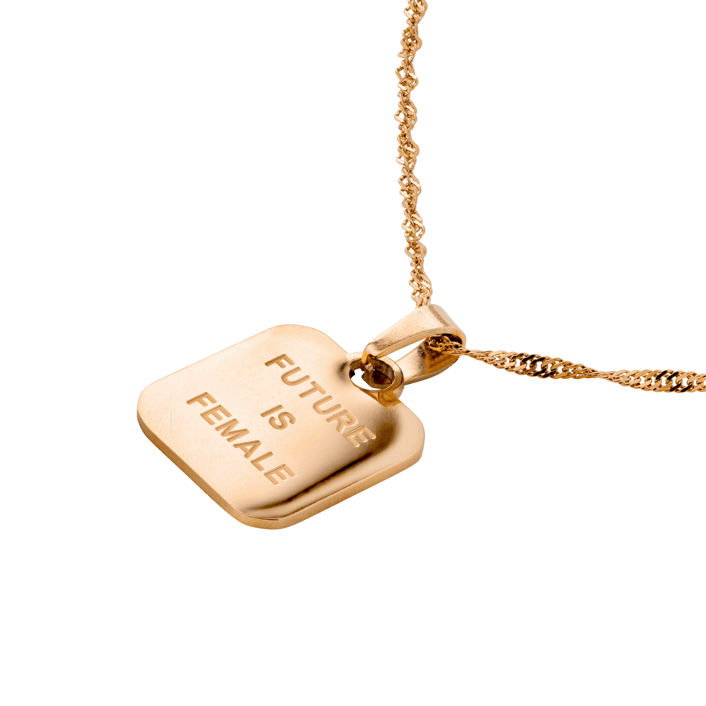 Future is female Necklace Rose Gold