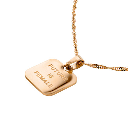 Future is female Necklace Rose Gold