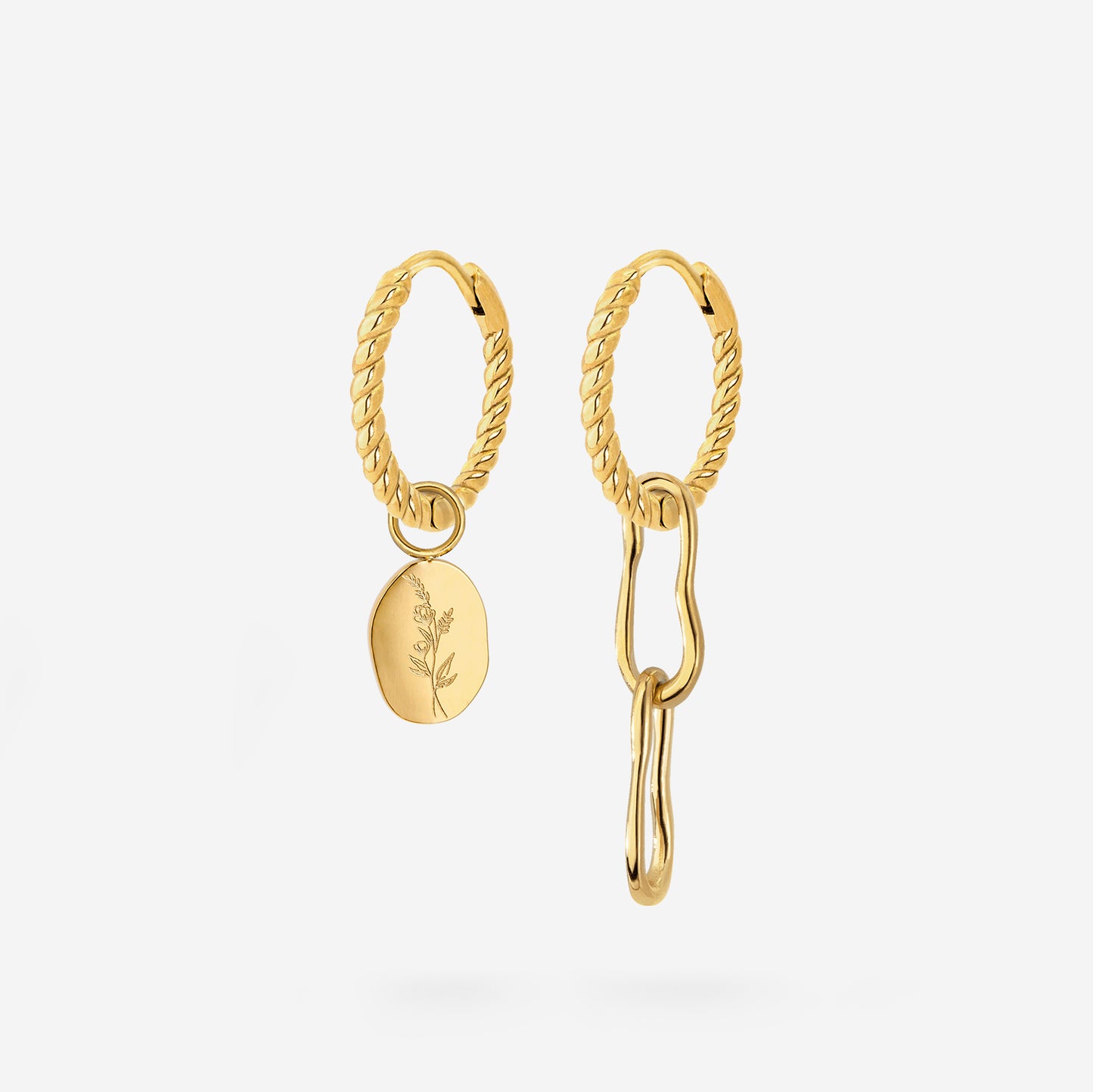 Twisted Hoop Set Small