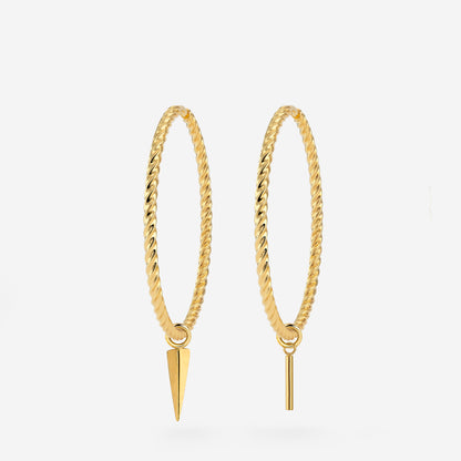 Twisted Hoop Set Extra Large