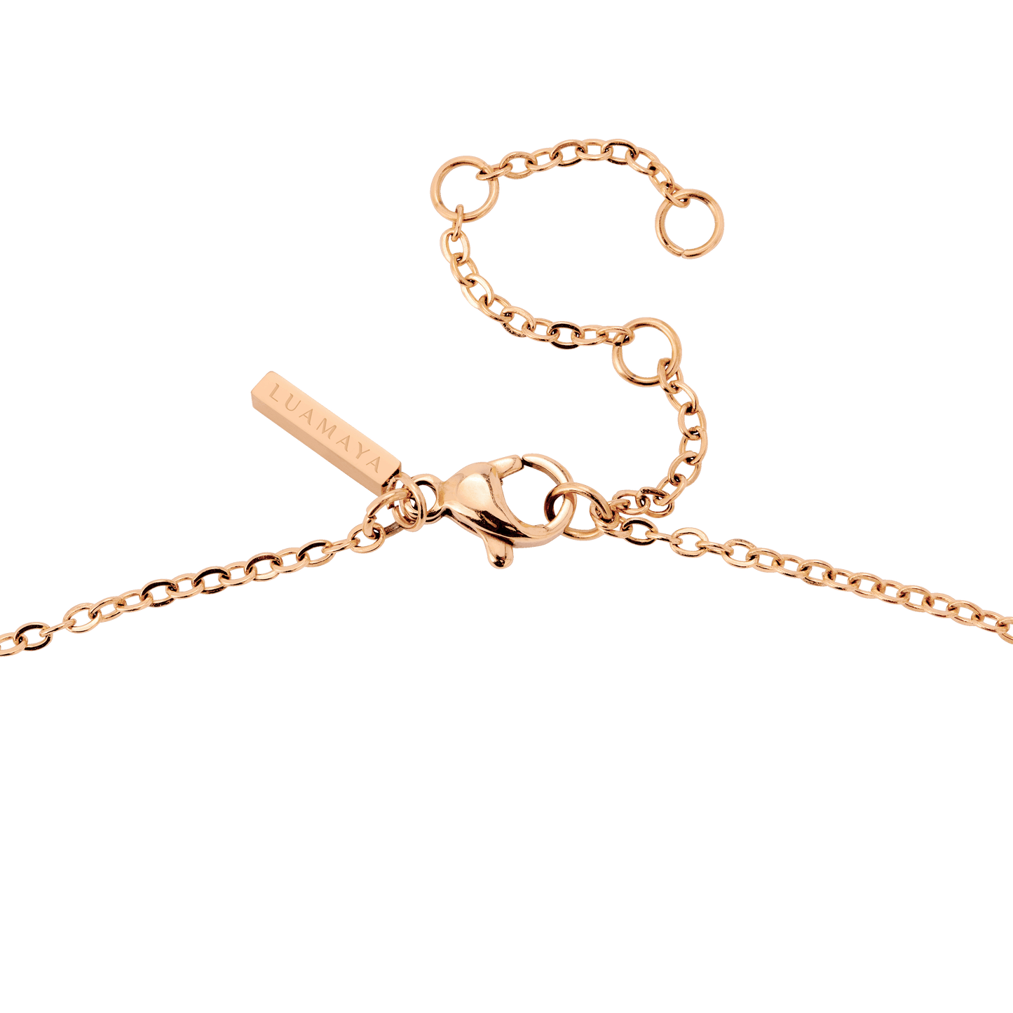 Petal Pearl Y-Necklace Rose Gold