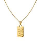 She lived her dreams Necklace Gold
