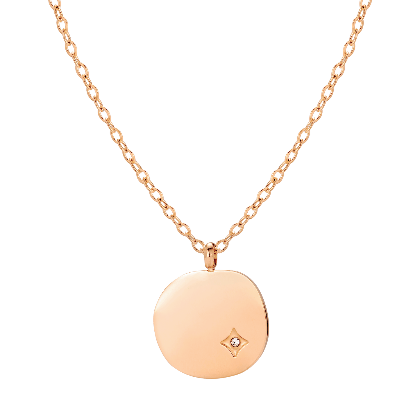 Spring Bling Necklace Rose Gold