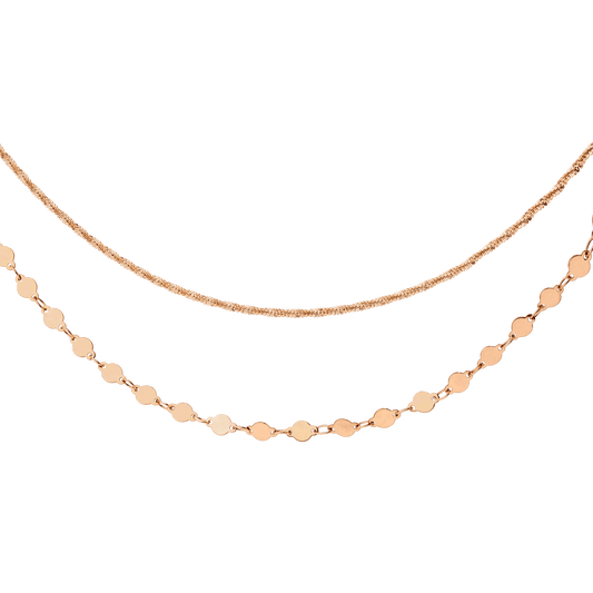 Timeless Ties Necklace Rose Gold