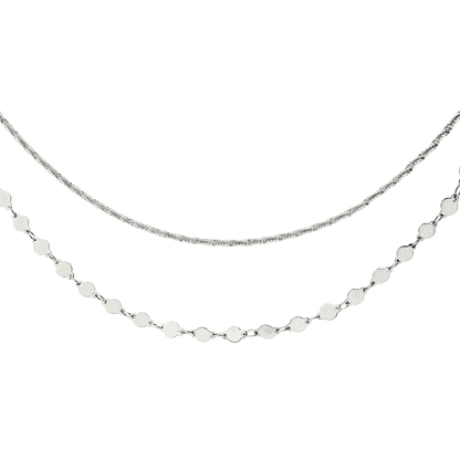 Timeless Ties Necklace Silver