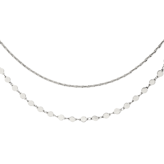 Timeless Ties Necklace Silver