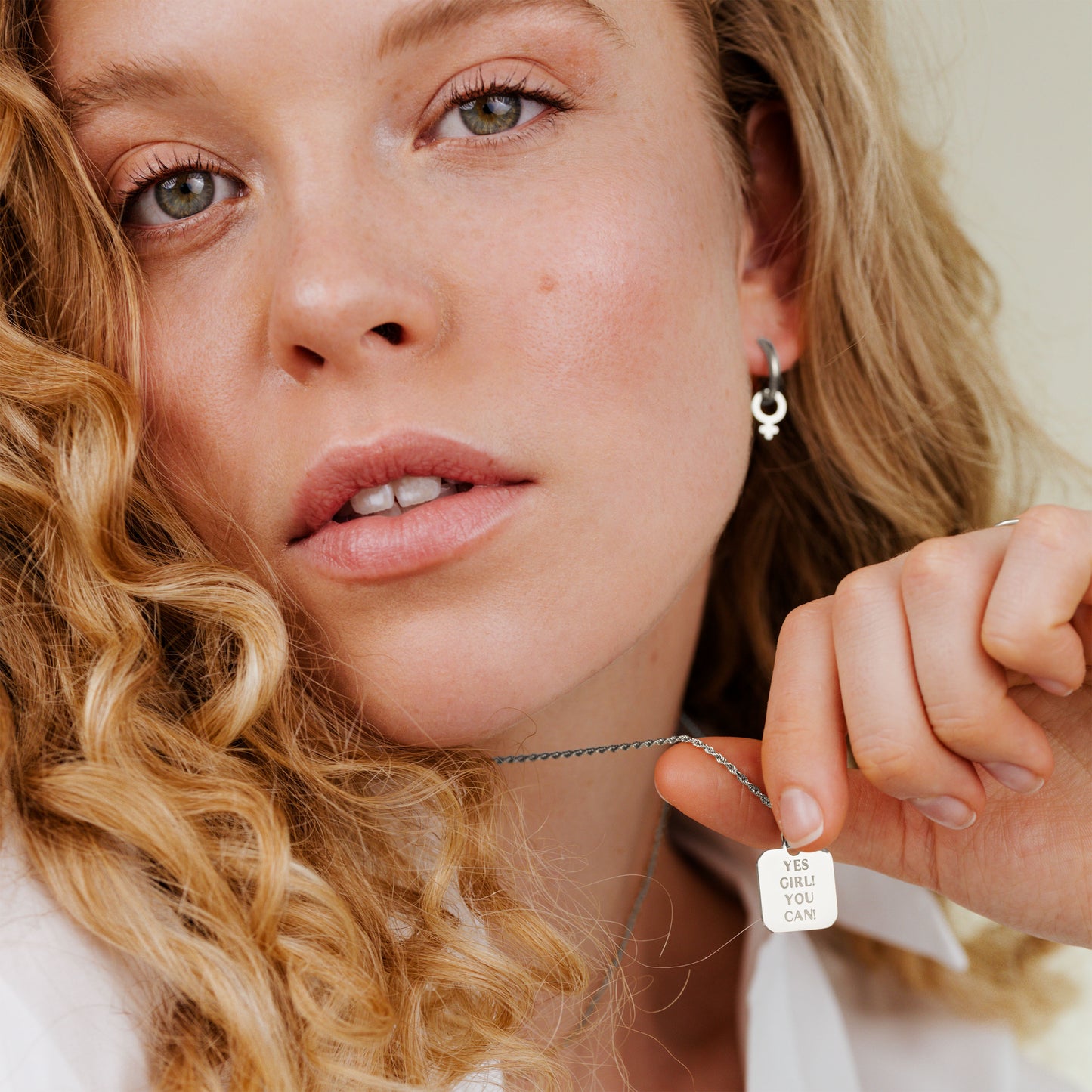 Yes girl! You can! Necklace Silver