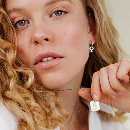 Yes girl! You can! Necklace Silver