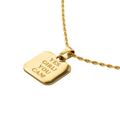 Yes girl! You can! Necklace Gold