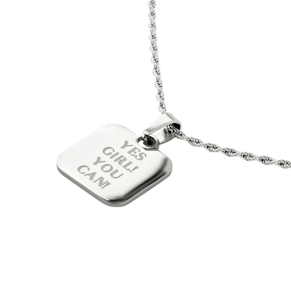 Yes girl! You can! Necklace Silver