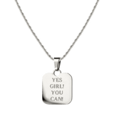 Yes girl! You can! Necklace Silver