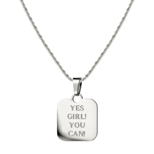Yes girl! You can! Necklace Silver