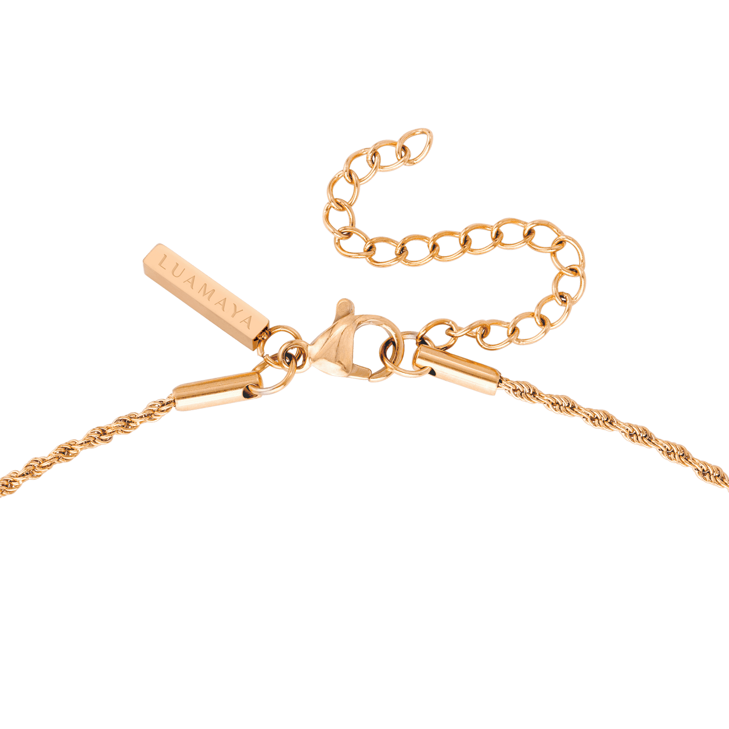 Blush Quartz Necklace Rose Gold