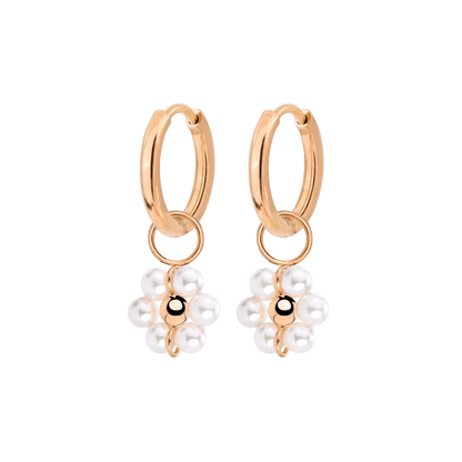 Daisy Hoop Set Small Rose Gold