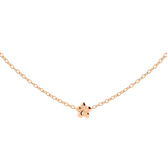 Floral Glow Choker Rose Gold